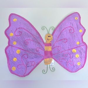 Butterfly Decoration purple, pink & yellow